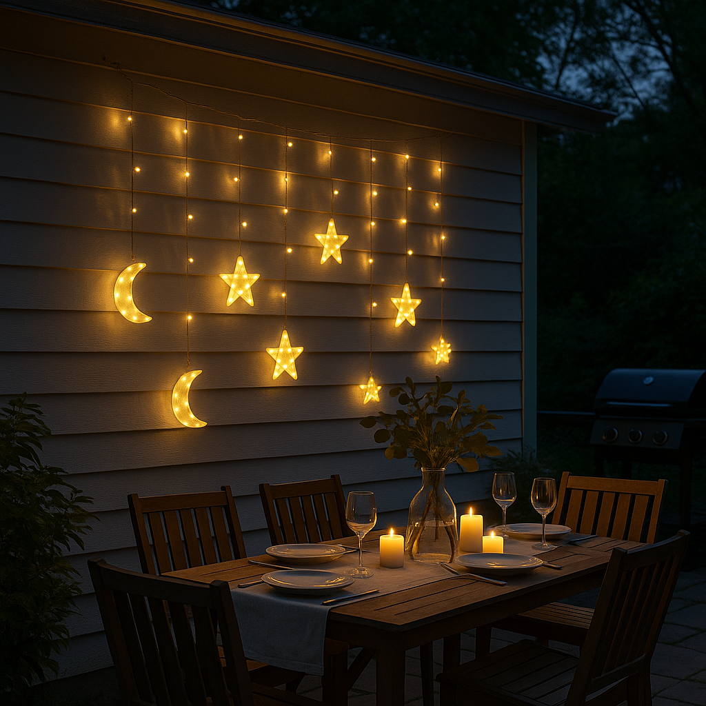21ft Decorative String Lights, 12 Warm White LED Fairy Lights for Indoor and Outdoor Use