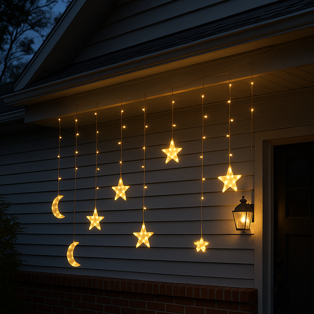 21ft Decorative String Lights, 12 Warm White LED Fairy Lights for Indoor and Outdoor Use